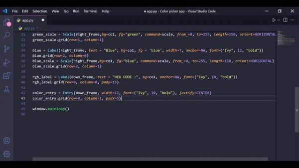 How to create color picker using python | Color picker in Python - Python project