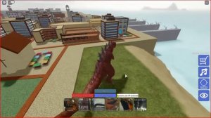 Играю в роблокс симулятор Годзиллы