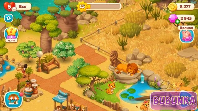 Wildscapes Part 2 - Safari Zoo Decoration [ Gameplay Story ] Сафари HD смотреть онлайн