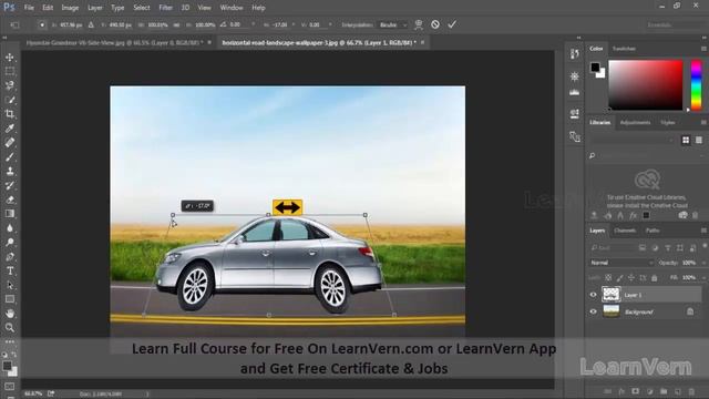 Transform and Brush Preset in Photoshop - Video Tutorial in Hindi | LearnVern смотреть онлайн