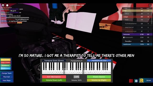 SZA - Kill Bill (FULL) | on Roblox Got Talent (Piano) смотреть онлайн