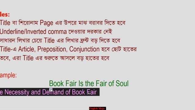 The Way of Giving Title | Freehand Writing | Basic English Grammar смотреть онлайн