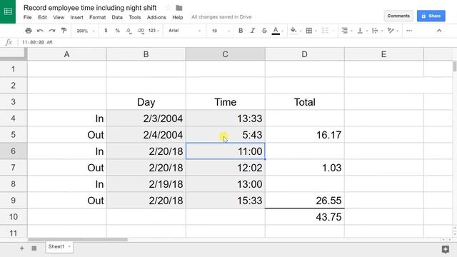 Create an Employee Timesheet Using Google Sheets смотреть онлайн
