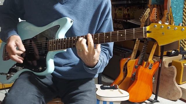 For Sale Custom Jazzmaster Guitar Daphne Blue Very Kool Axe смотреть онлайн