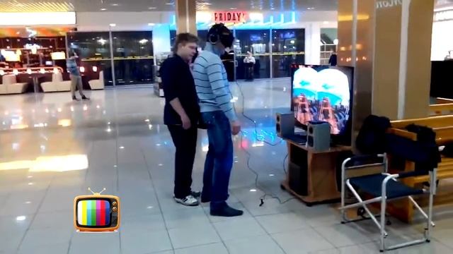 Oculus Rift test 3d glasses joke (тест 3d очков ржачь) смотреть онлайн