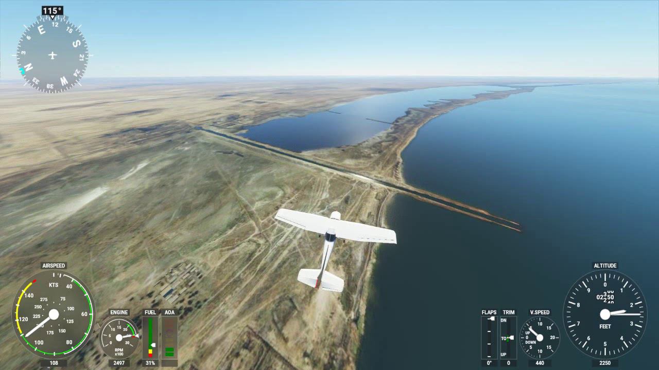 (PC) Microsoft Flight Simulator 2020 Казахстан Актау смотреть онлайн