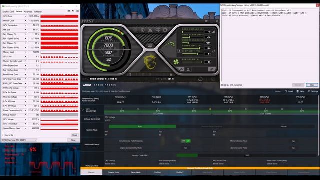Видео 3060TI MSI Overclocking PartII