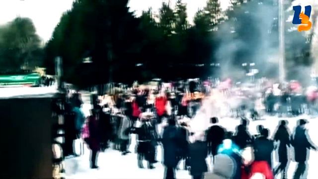 Масленичный хоровод в Центральном парке, 26.02.2017 смотреть онлайн
