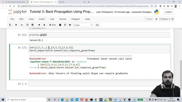 Pytorch TutoriaL 3-How To Perform BackPropogation Using Pytorch смотреть онлайн
