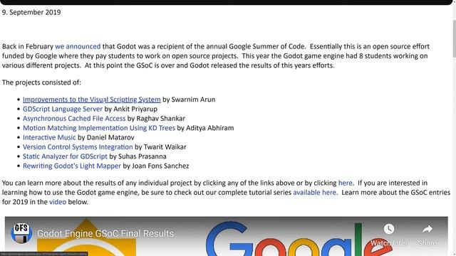 (перевод) Google Summer of Code Projects Announced (Blender, Godot, GDevelop,++) смотреть онлайн