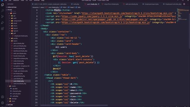 34-Laravel 8 Tutorial - Import Data From Excel and CSV لارافيل 8 смотреть онлайн