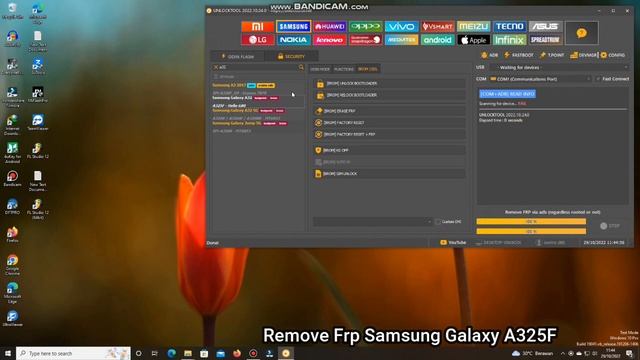 Remove Frp Samsung Galaxy A325F Via Unlocktool