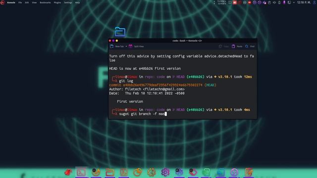 GIT AND GITHUB TUTORIAL: Change HEAD and Master in A COMMIT | Upload latest commit to github смотреть онлайн