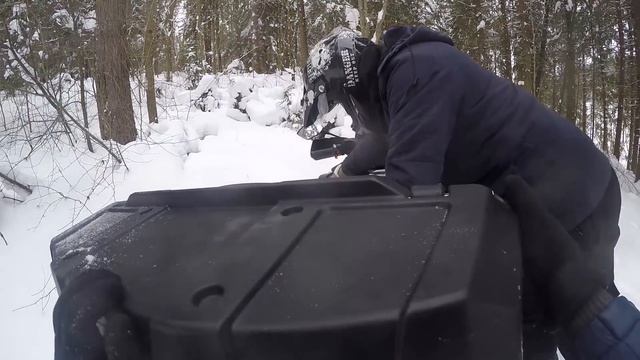 Испытание СFmoto Х8 в глубоком снегу, Гепард 650 прокладывает дорогу смотреть онлайн