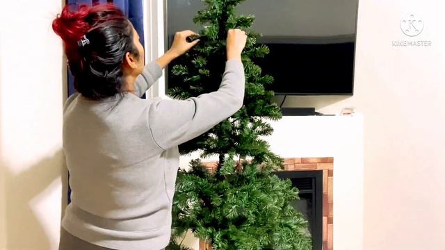 Christmas Tree Decoration Idea 2021/How To Decorate Christmas Tree /USA VLOG /Come Decorate With Me