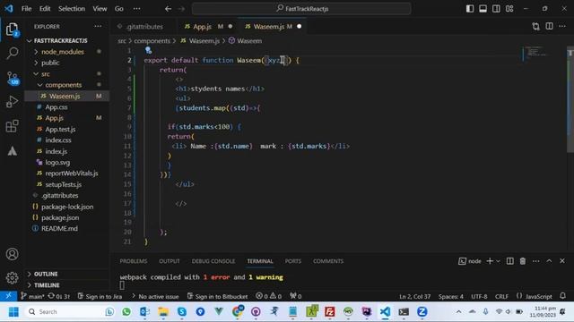React js Lec 5 | passing state to child component as prop смотреть онлайн