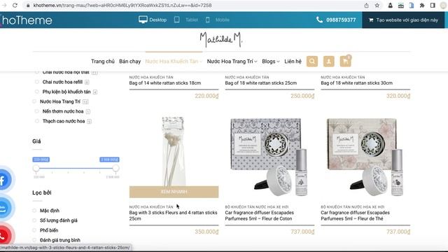 Theme Wordpress Mẫu Website Bán Mỹ Phẩm - Nước Hoa Khotheme.vn смотреть онлайн