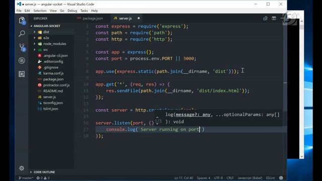 Socket IO in Angular for Real Time App смотреть онлайн