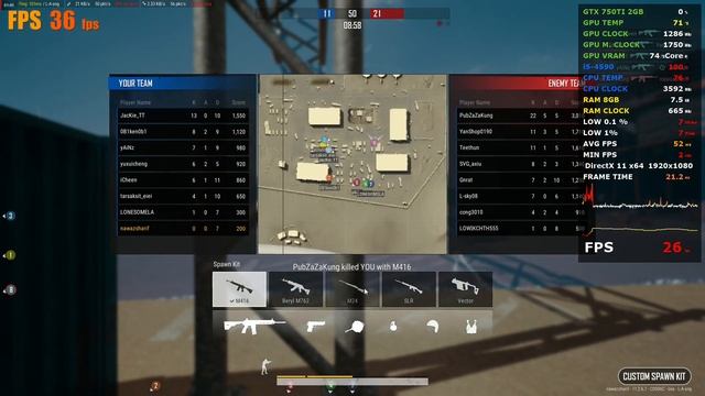 PlayerUnknown's Battlegrounds - RX 570 4GB - i5 4590 - 1080p смотреть онлайн