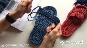 Шлёпки крючком.  Пример верха для шлепок #shorts