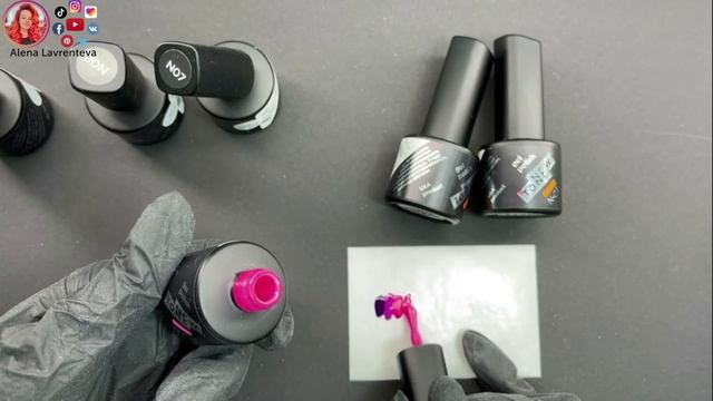 Коррекция ногтей полигелем с дизайном в цвете Instagram смотреть онлайн