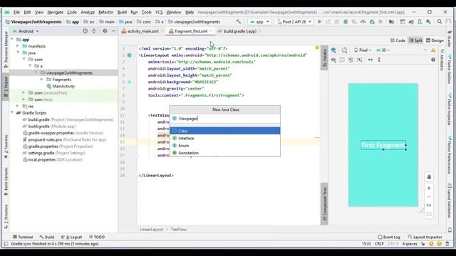 Viewpager2 with Tab Layout & Fragments in android using Kotlin | Android Tutorials | Game App Studi смотреть онлайн