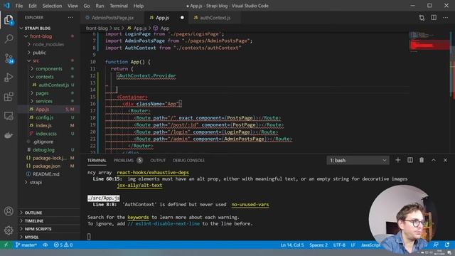 React Context Hook : Gérer les permissions (Partie 15) смотреть онлайн