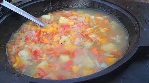 Норвежский молочный рыбный суп из Форели в Казане