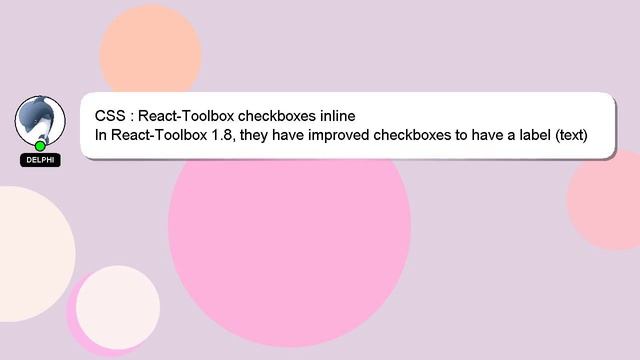 CSS : React-Toolbox checkboxes inline смотреть онлайн