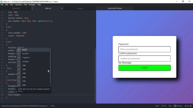 Confirm Password Validation Using Javascript |With Source Code смотреть онлайн