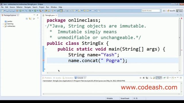 Immutable String in Java | immutable class in java with example смотреть онлайн