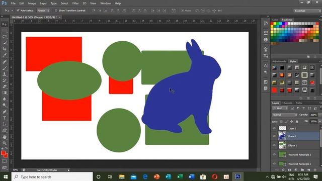 How to use Rectangle Tool in Adobe Photoshop / របៀបប្រើប្រាស់ Rectangle Tool in Adobe Photoshop смотреть онлайн