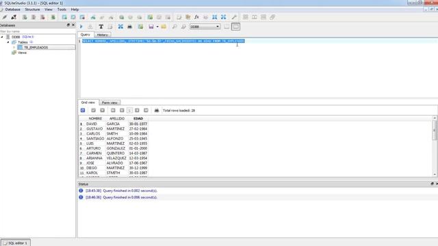 SQLite + Excel - Calcular edad con la función strftime Cap. Nº 14 смотреть онлайн