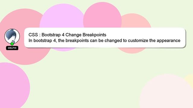 CSS : Bootstrap 4 Change Breakpoints смотреть онлайн