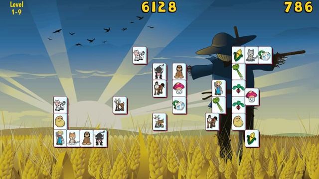 Barnyard Mahjong 3 - Обзор Скотный Маджонг для детей. смотреть онлайн