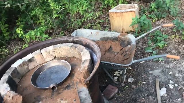 The Pompeian furnace from a wheel from a tractor. «Бомбейская» печь из диска от трактора. смотреть онлайн