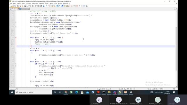 Selective repeat Protocol Implementation смотреть онлайн
