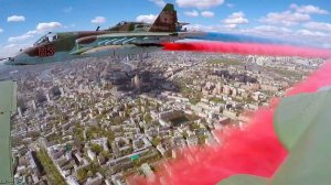 В Москве прошла первая репетиция воздушной части парада в честь Дня Победы
