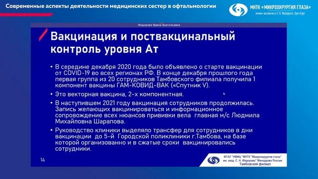 Современные аспекты деятельности медицинских сестер в офтальмологии смотреть онлайн