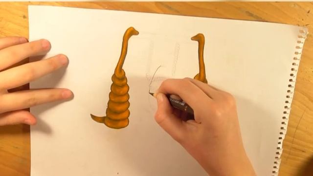 Малюємо 3d гойдалку. Авторська ідея, вчимося малювати / Draw A Swing, Learn To Draw, 3D