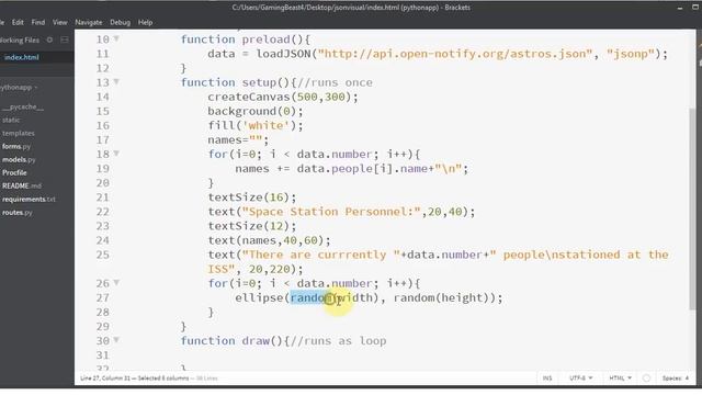 Week 6 - Visualize JSON Data смотреть онлайн