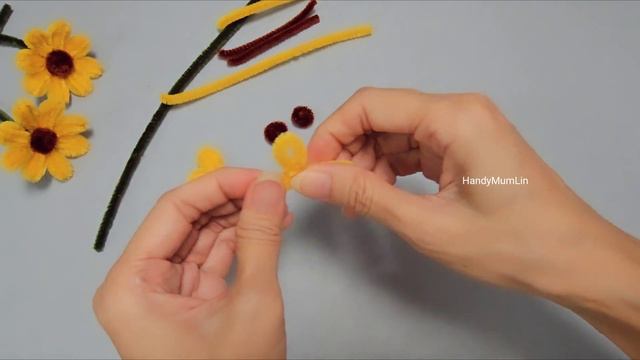 💎Tutorial of Making Plush Chenille Stem Flowers смотреть онлайн