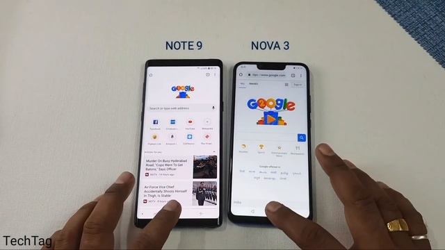 Samsung Galaxy Note 9 vs Huawei Nova 3 Speed Test ! смотреть онлайн