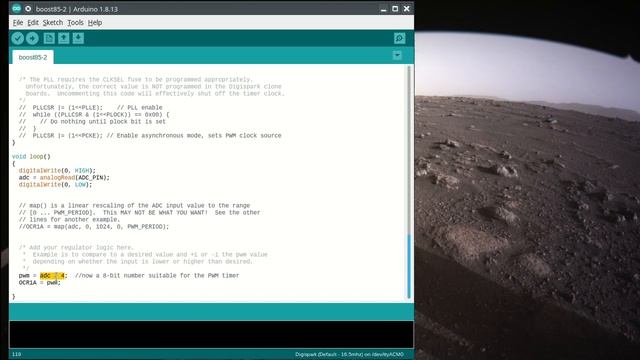 ATtiny85 demo for a boost converter controller смотреть онлайн