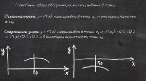 Непрерывность функции в точке. Теория пределов. Лекция 9