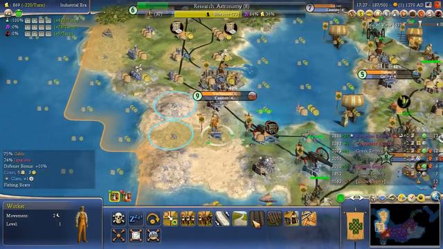 Lets Play Civ 4 Deity 26 (Boudica) part 6 смотреть онлайн