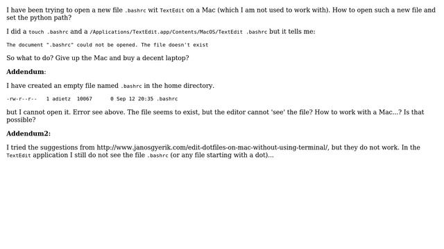 How to edit a new .bashrc file in a Mac to set the python path? смотреть онлайн