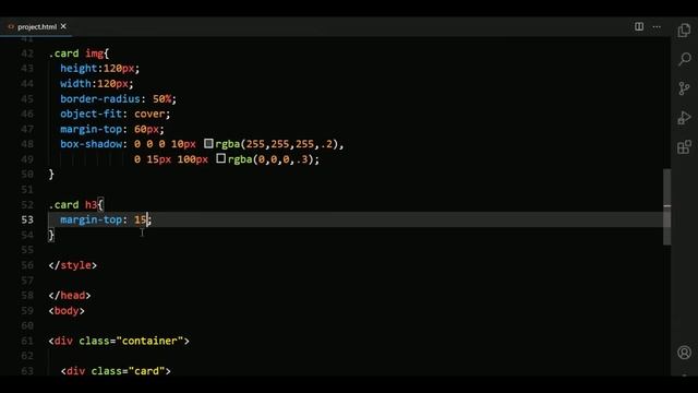 CSS Glassmorphism Profile Card | Counter Up Effect смотреть онлайн