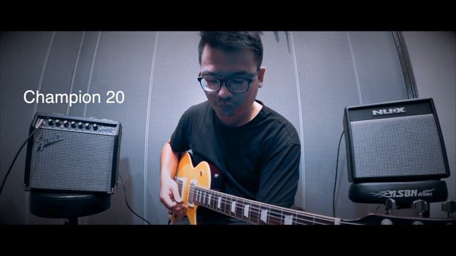 Fender Champion 20 V.S NUX Mighty 20 BT test by Jimmy Lin (No Talking) смотреть онлайн
