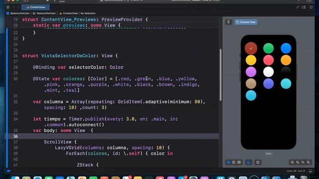 SwiftUI Tutorial: Creando nuestro propio selector de Color con Animación en SwiftUI [Bien explicado смотреть онлайн